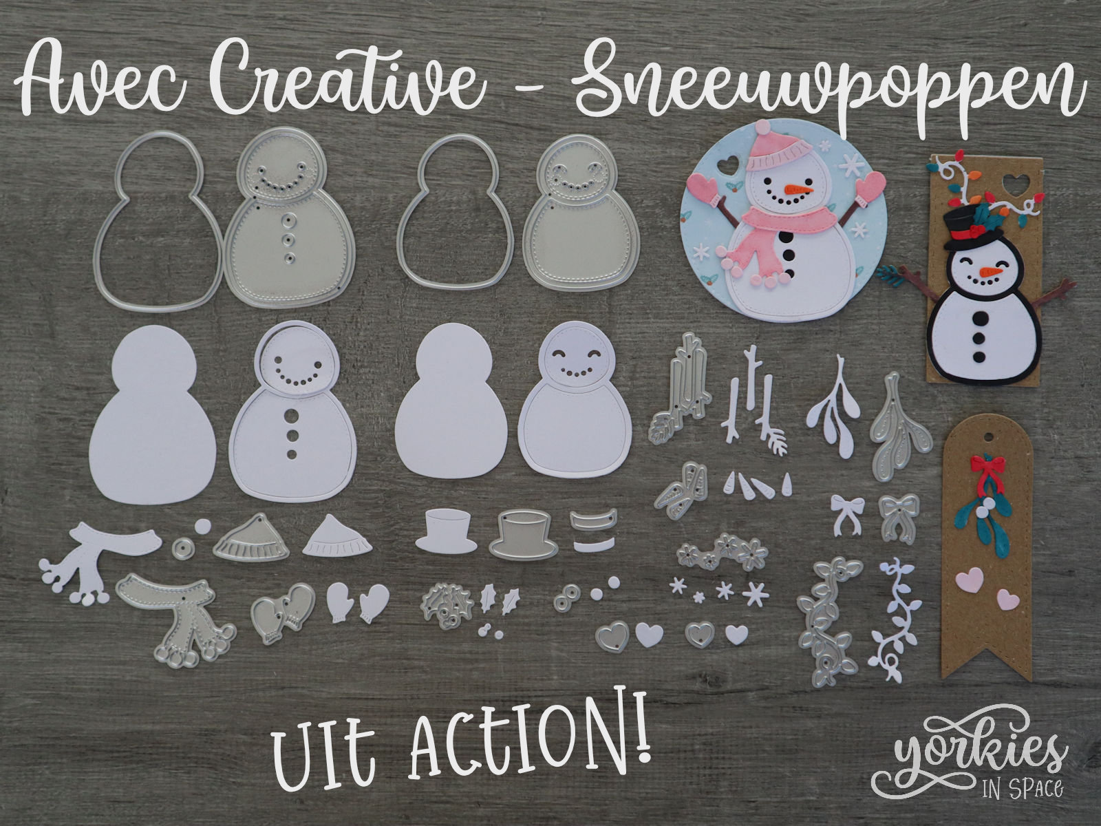 Kerst snijmallen Action: Sneeuwpoppen