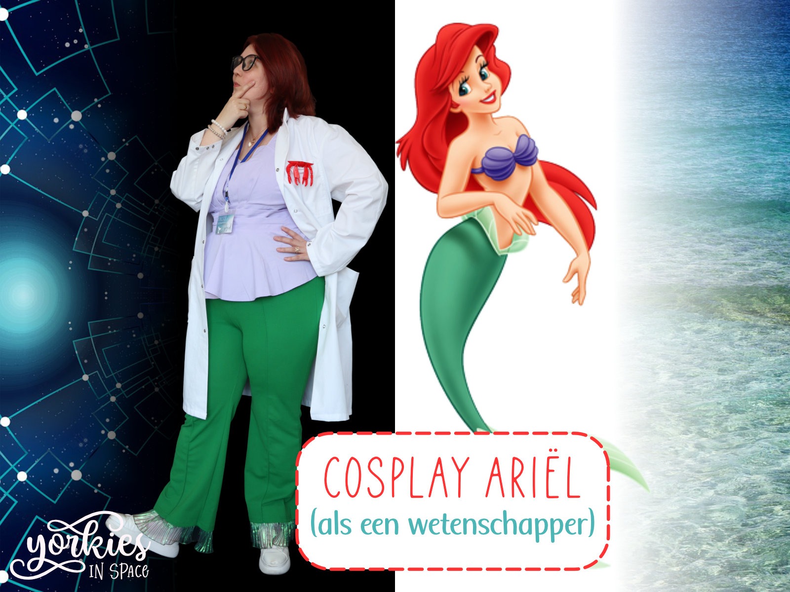 Cosplay: Ariël als een wetenschapper