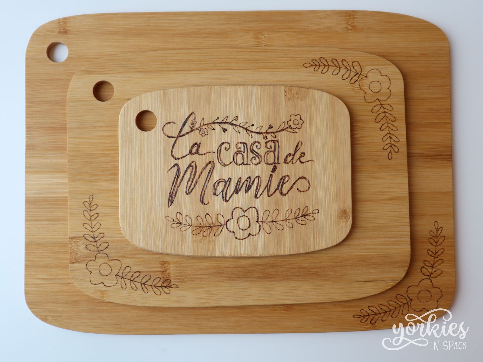 La casa de Mamie – snijplankjes met eigen design