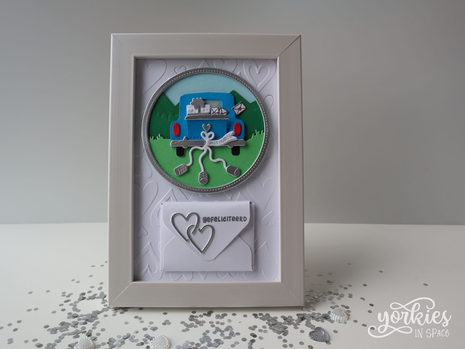 Just married auto – geldcadeautje voor een huwelijk