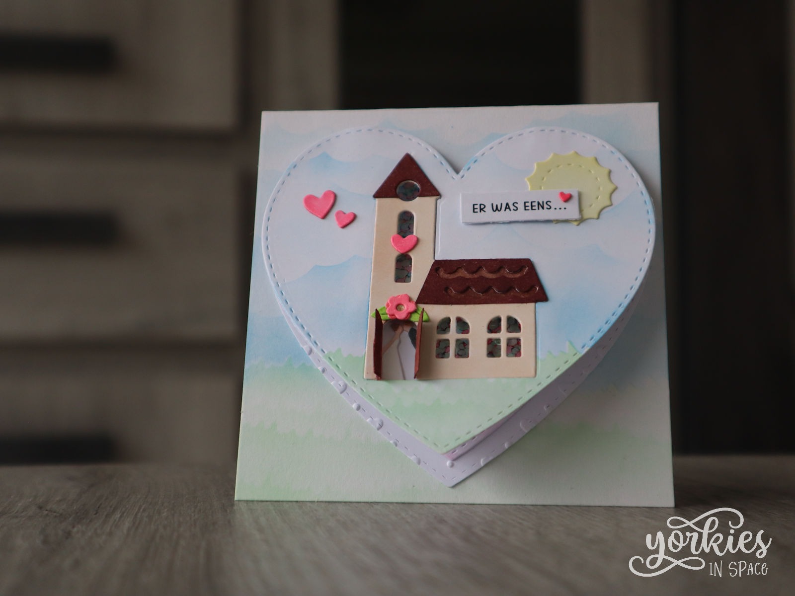 Interactief huwelijkskaartje met kerk