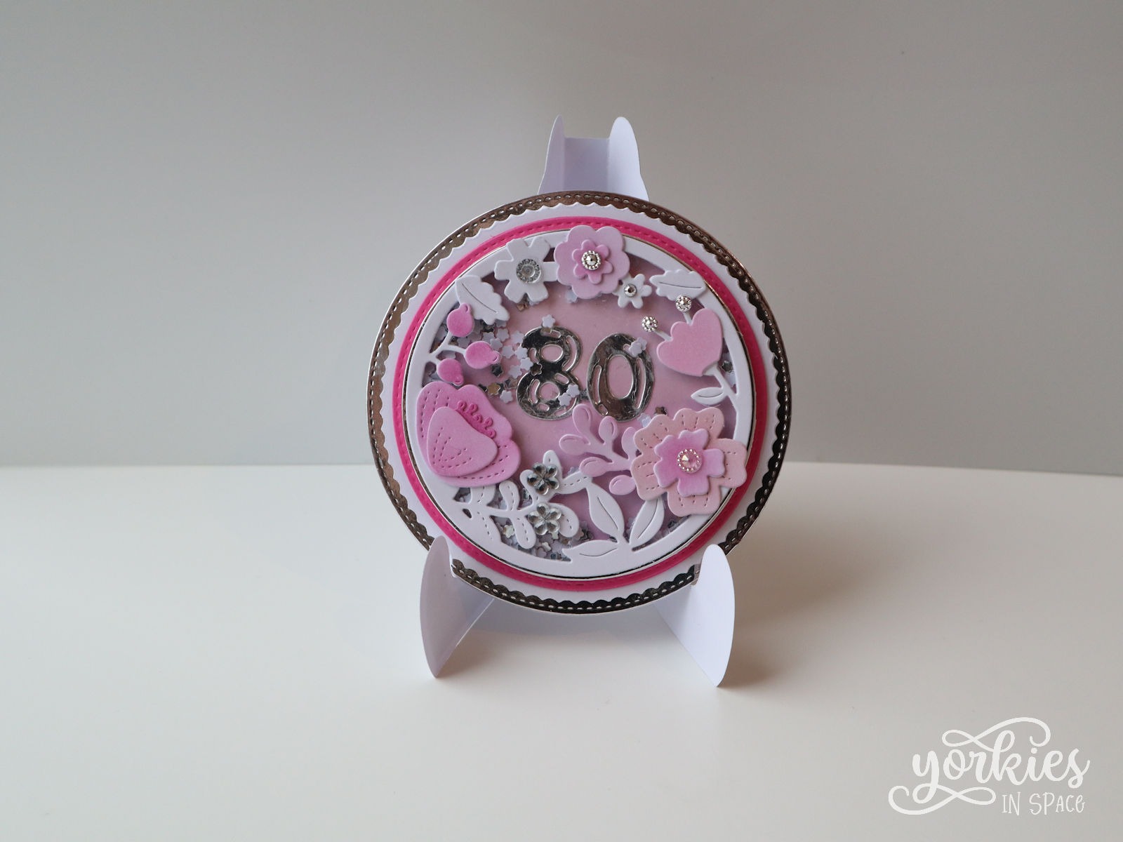 Ronde shakerkaart 80 jaar