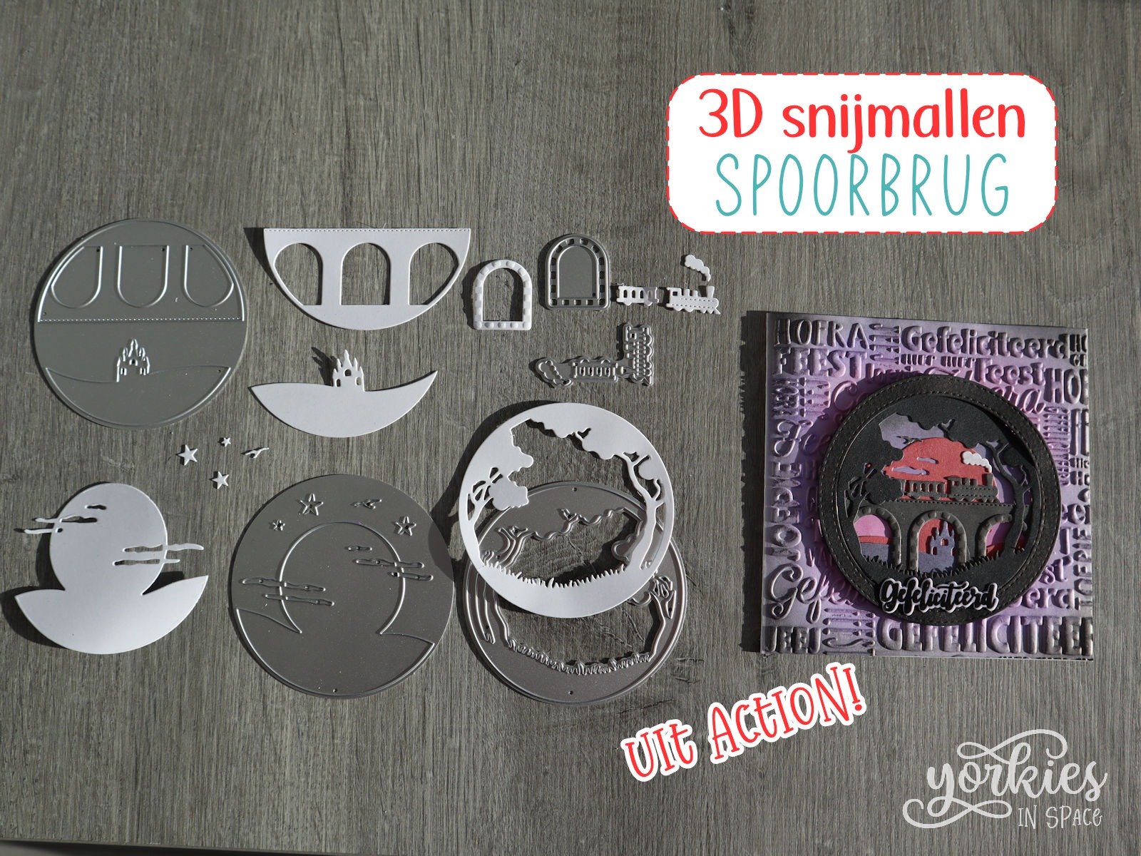 3D snijmallen spoorbrug