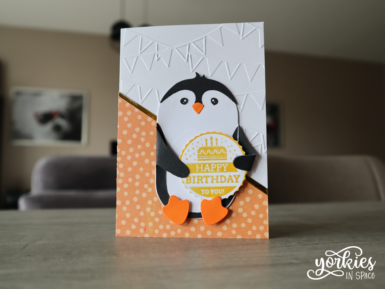 Verjaardagskaartje met pinguïn