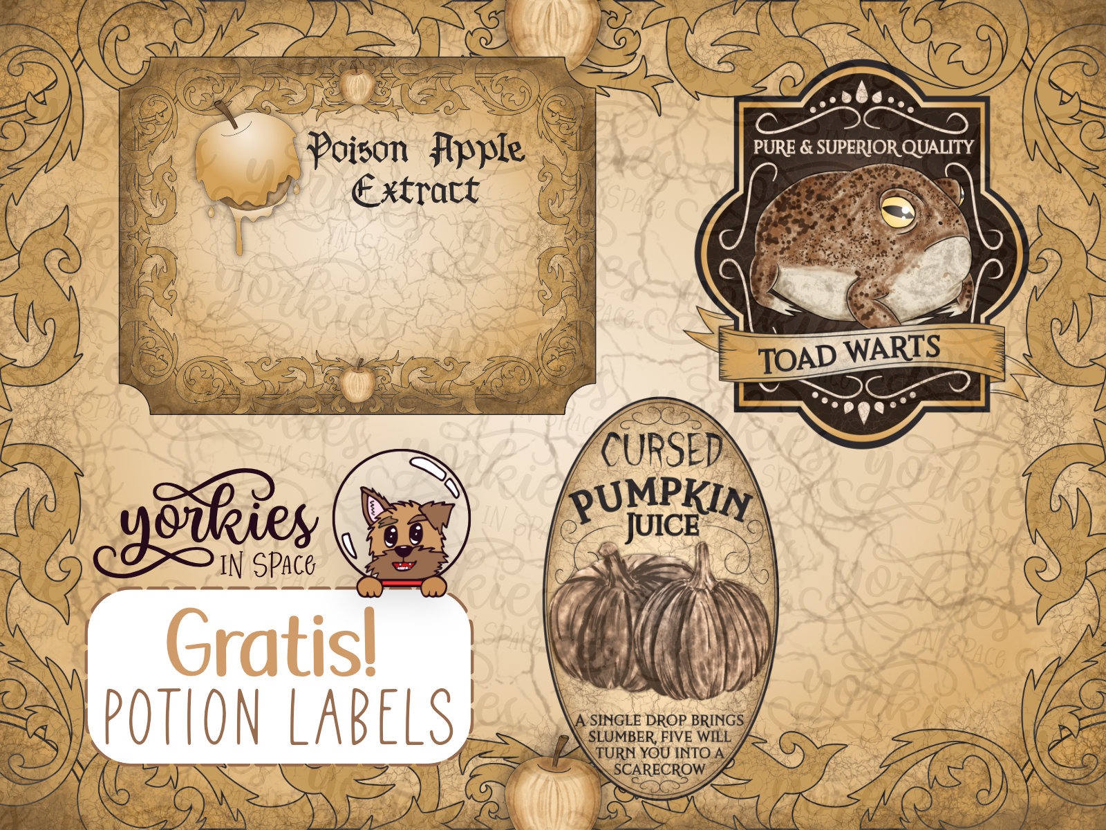 Potion Labels – gratis printable voor Halloween!